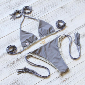 Chevron Print Brazilian Spandex Bikini - SexyBling