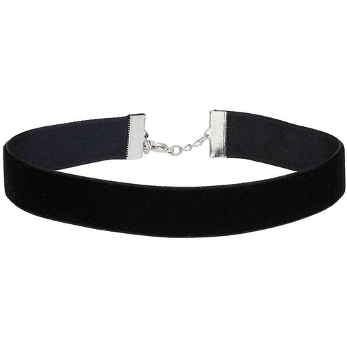 Retro Velvet Black Choker Necklace - SexyBling
