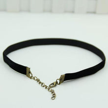 Load image into Gallery viewer, Retro Velvet Black Choker Necklace - SexyBling