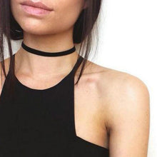 Load image into Gallery viewer, Retro Velvet Black Choker Necklace - SexyBling