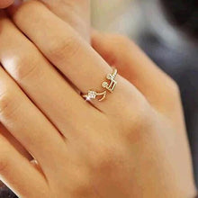 Load image into Gallery viewer, Rhinestone Music Note Ring - SexyBling