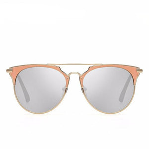 Rose Gold Mirrored Aviators Sunglasses - SexyBling