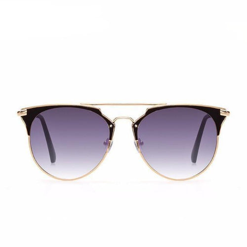 Rose Gold Mirrored Aviators Sunglasses - SexyBling