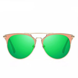 Rose Gold Mirrored Aviators Sunglasses - SexyBling