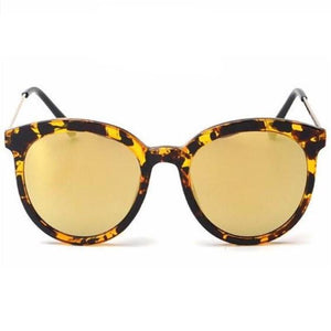 Round Alloy Fram Sunglasses For Women - SexyBling