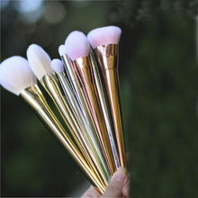 Load image into Gallery viewer, Sayoo 7 Piece Gold Makeup Brushes - SexyBling
