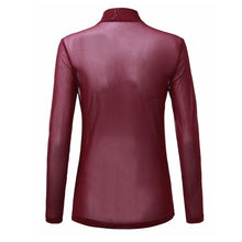 Load image into Gallery viewer, See Through Long Sleeve Mesh Top - SexyBling