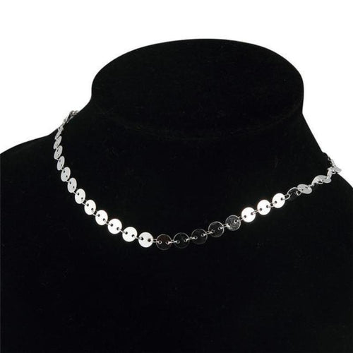 Sequin Chain Necklace - SexyBling