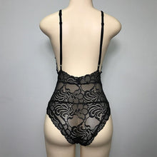 Load image into Gallery viewer, Sexy Backless Lace Plunge Bodysuit - SexyBling