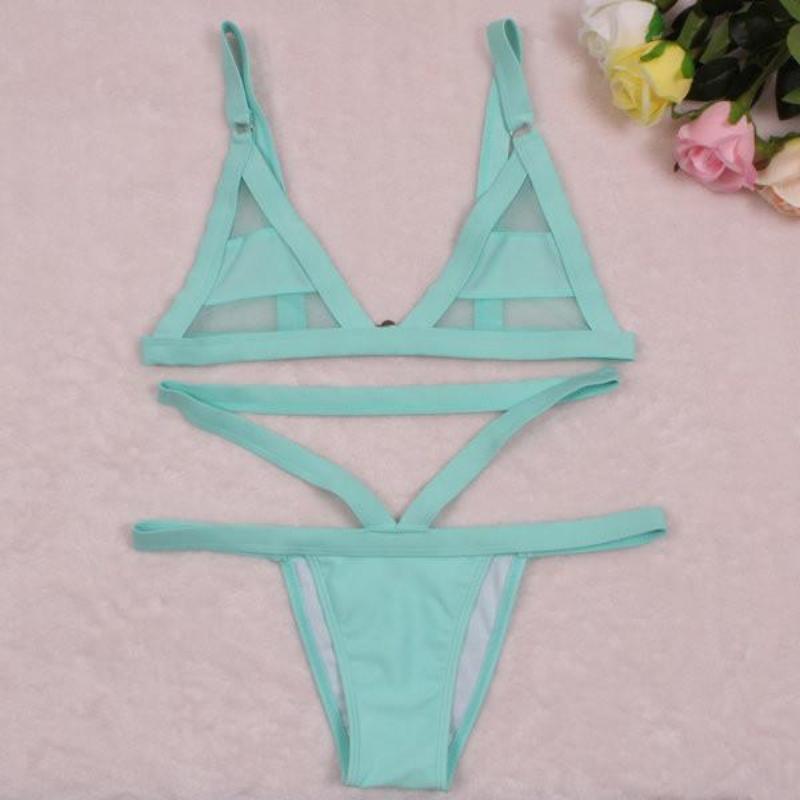 Sexy Bandage Mesh Bikini - SexyBling