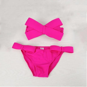 Sexy Bow Bandeau Bikini Set - SexyBling