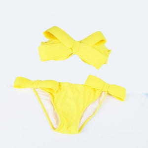 Sexy Bow Bandeau Bikini Set - SexyBling