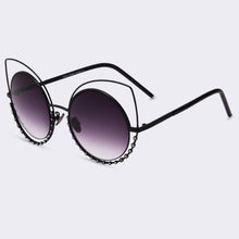 Load image into Gallery viewer, Sexy Cat Eye Sunglasses With Rhinestones For Women - SexyBling