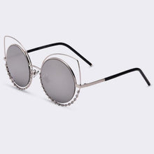 Load image into Gallery viewer, Sexy Cat Eye Sunglasses With Rhinestones For Women - SexyBling