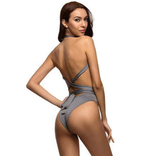 Load image into Gallery viewer, Sexy Deep V Neck Wrap Around Swimwear - SexyBling