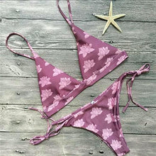 Load image into Gallery viewer, Sexy Floral Print Bandage Bikini - SexyBling
