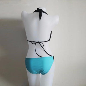 Sexy Halter Minimal Coverage Bikini - SexyBling