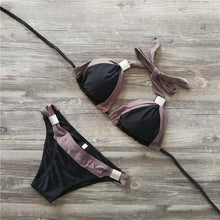 Load image into Gallery viewer, Sexy Halter Minimal Coverage Bikini - SexyBling