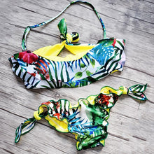 Load image into Gallery viewer, Sexy Hawaiian Print Halter Bikini - SexyBling