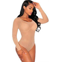 Load image into Gallery viewer, Sexy Long Sleeve Mesh Bodysuits - SexyBling