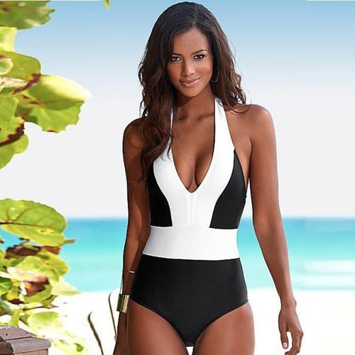 Sexy One Piece Swimsuit Bandage For Women - SexyBling