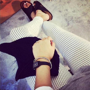 Stretchy Capri Pants For Dressing - SexyBling