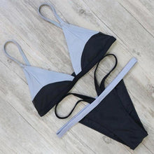 Load image into Gallery viewer, Sexy Push Up Bikini With Strappy Cheeky Bottom - SexyBling