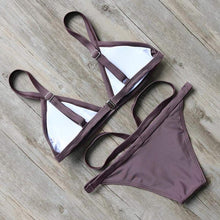 Load image into Gallery viewer, Sexy Push Up Bikini With Strappy Cheeky Bottom - SexyBling
