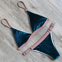 Load image into Gallery viewer, Sexy Push Up Bikini With Strappy Cheeky Bottom - SexyBling
