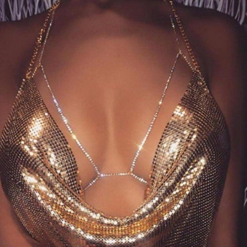 Sexy Rhinestone Body Chain Covery Thigh - SexyBling