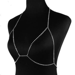 Sexy Rhinestone Body Chain Covery Thigh - SexyBling