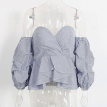 Load image into Gallery viewer, Sexy Ruffled Blouse Top - SexyBling