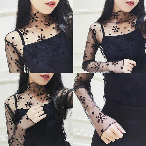 Sexy See Through Lace Undershirt - SexyBling
