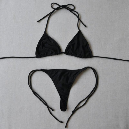 Sexy Side Tie Bikini With Cheeky Botttoms - SexyBling