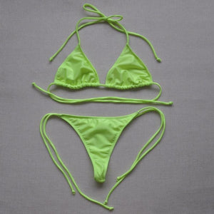 Sexy Side Tie Bikini With Cheeky Botttoms - SexyBling