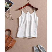 Load image into Gallery viewer, Sexy Sleeveless Silk Party Blouse - SexyBling