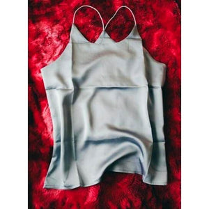 Sexy Sleeveless Silk Party Blouse - SexyBling