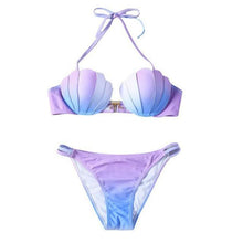 Load image into Gallery viewer, Shell Cups Mermaid Bikini Set - SexyBling