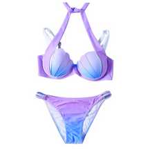 Load image into Gallery viewer, Shell Cups Mermaid Bikini Set - SexyBling