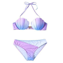 Load image into Gallery viewer, Shell Cups Mermaid Bikini Set - SexyBling