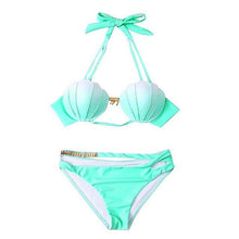 Load image into Gallery viewer, Shell Cups Mermaid Bikini Set - SexyBling