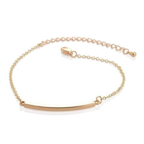 Silver/Gold Plate Link Chain Bracelet - SexyBling