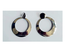 Load image into Gallery viewer, Golden White Big Long Drop Earrings - SexyBling