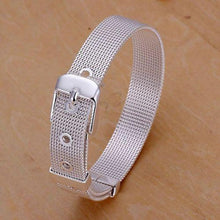 Load image into Gallery viewer, Silver Plated Belt Buckle Bracelet - SexyBling