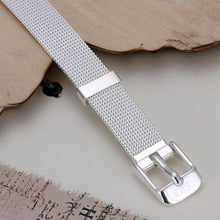 Load image into Gallery viewer, Silver Plated Belt Buckle Bracelet - SexyBling