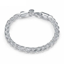 Load image into Gallery viewer, Silver Rope Chain Bracelet - SexyBling