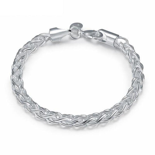 Silver Rope Chain Bracelet - SexyBling