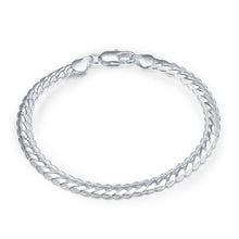 Load image into Gallery viewer, Silver Snake Chain Bracelet For Women - SexyBling