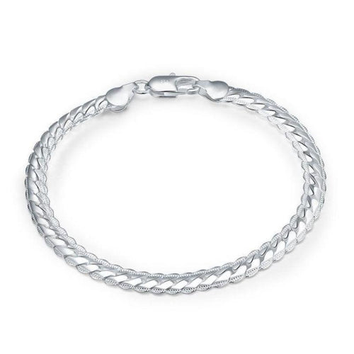 Silver Snake Chain Bracelet For Women - SexyBling