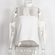 Load image into Gallery viewer, Slash Neck Backless Blouse - SexyBling